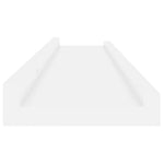 2 db magasfényű fehér fali polc 80 x 9 x 3 cm 6