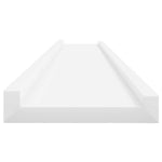 2 db fehér fali polc 115 x 9 x 3 cm 6
