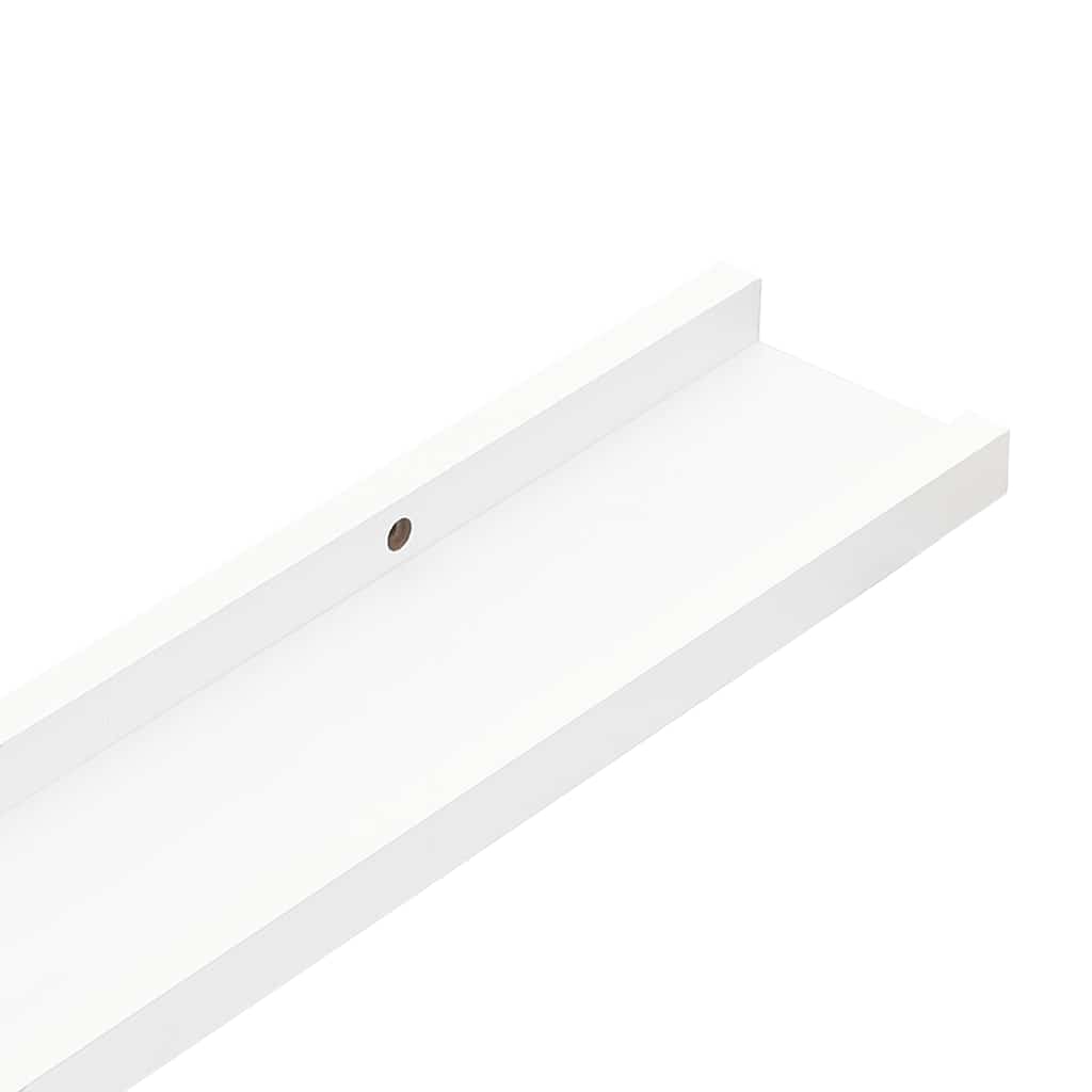 2 db fehér fali polc 115 x 9 x 3 cm 9