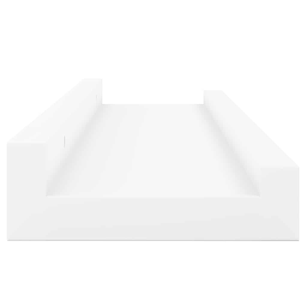 4 db fehér fali polc 60 x 9 x 3 cm 6