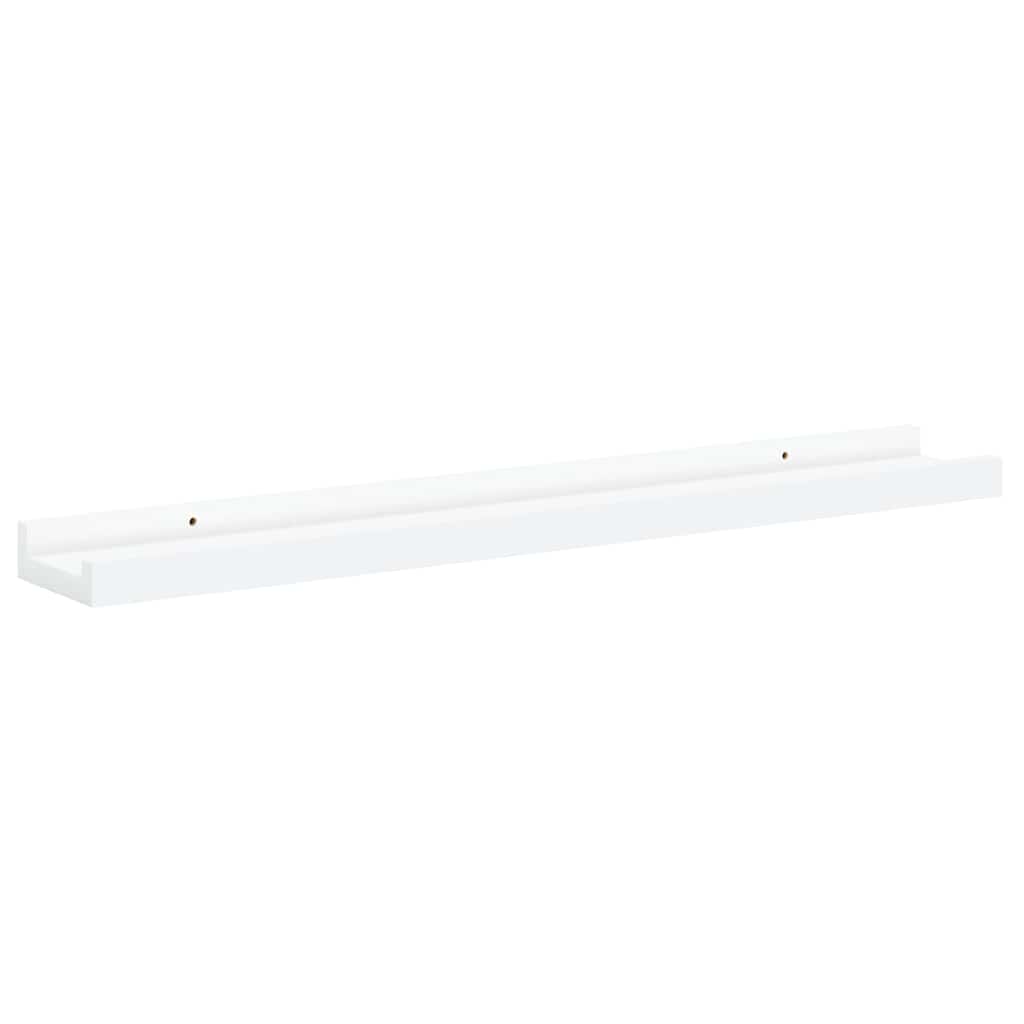 4 db fehér fali polc 60 x 9 x 3 cm 7