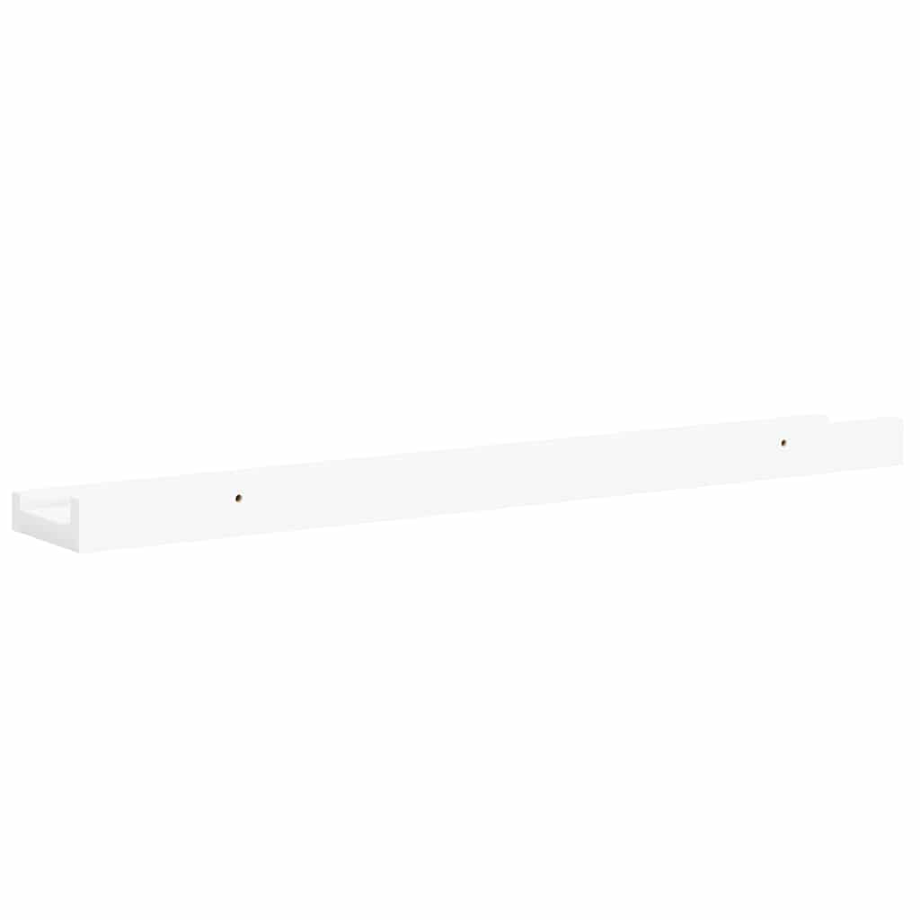 4 db fehér fali polc 60 x 9 x 3 cm 8
