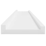 4 db fehér fali polc 100 x 9 x 3 cm 6