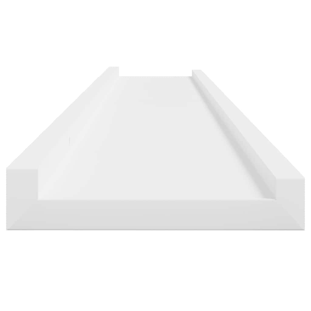 4 db fehér fali polc 100 x 9 x 3 cm 6