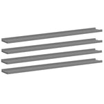 4 db szürke fali polc 100 x 9 x 3 cm 2