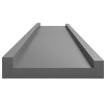 4 db szürke fali polc 100 x 9 x 3 cm 7
