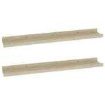 2 db sonoma tölgyfa fali polc 60 x 9 x 3 cm 2