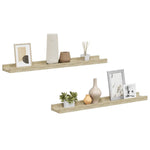 2 db sonoma tölgyfa fali polc 60 x 9 x 3 cm 4