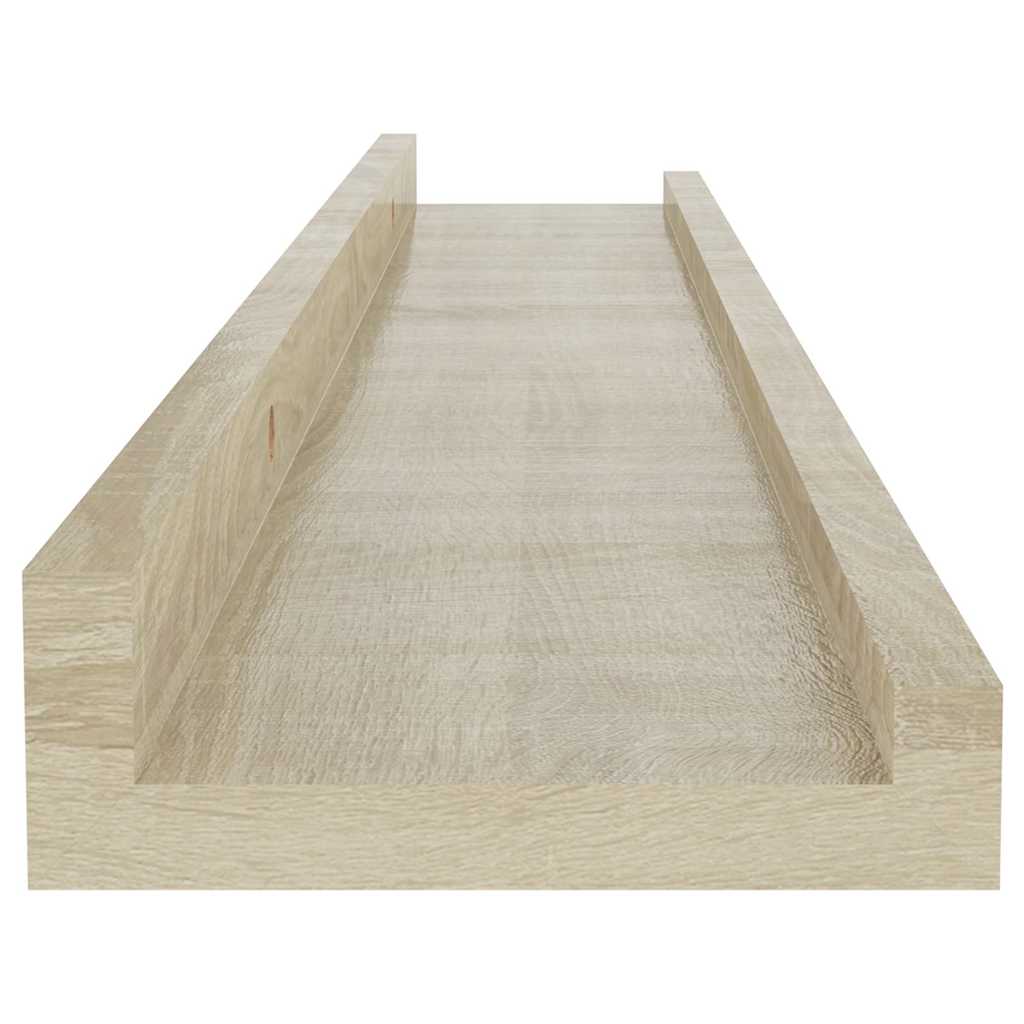 2 db sonoma tölgyfa fali polc 60 x 9 x 3 cm 7