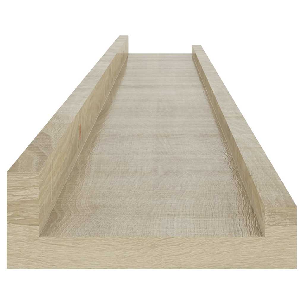 4 db sonoma tölgy színű fali polc 80 x 9 x 3 cm 7