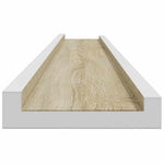 2 db fehér és sonoma tölgy színű fali polc 100 x 9 x 3 cm 7