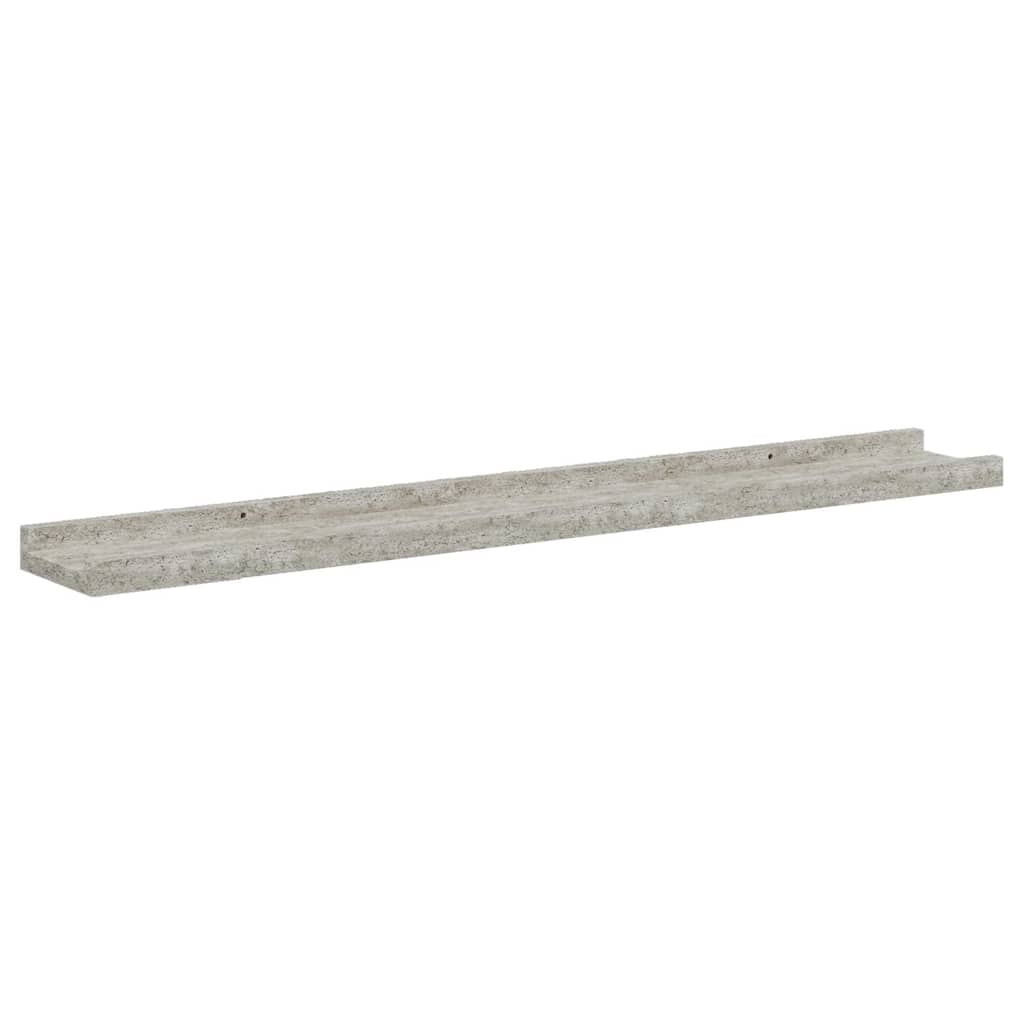 2 db betonszürke fali polc 80 x 9 x 3 cm 5