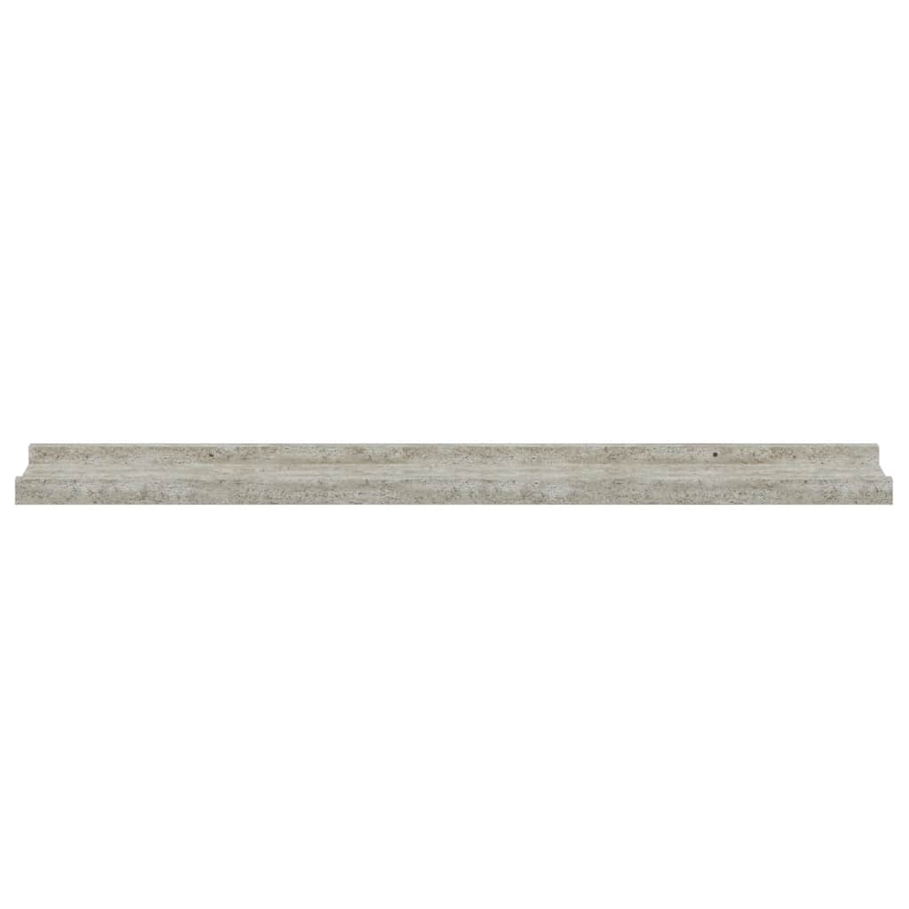 2 db betonszürke fali polc 80 x 9 x 3 cm 6