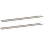 2 db betonszürke fali polc 115 x 9 x 3 cm 2