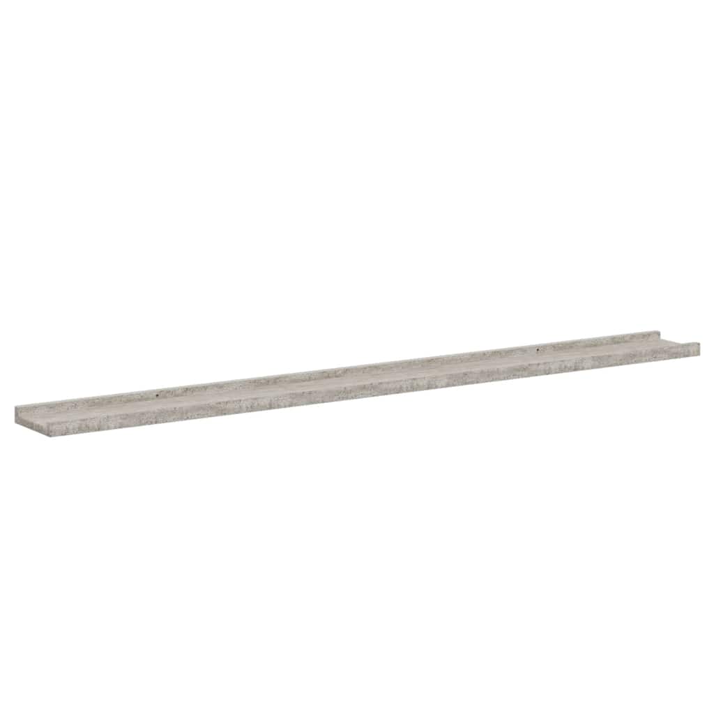 2 db betonszürke fali polc 115 x 9 x 3 cm 5