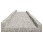 2 db betonszürke fali polc 115 x 9 x 3 cm 7