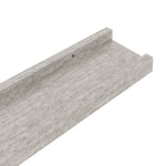 2 db betonszürke fali polc 115 x 9 x 3 cm 9