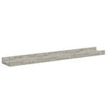 4 db betonszürke fali polc 60 x 9 x 3 cm 5