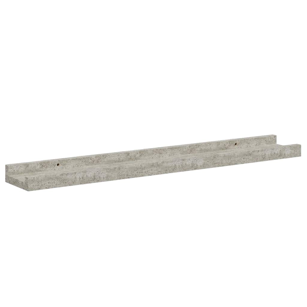 4 db betonszürke fali polc 60 x 9 x 3 cm 5