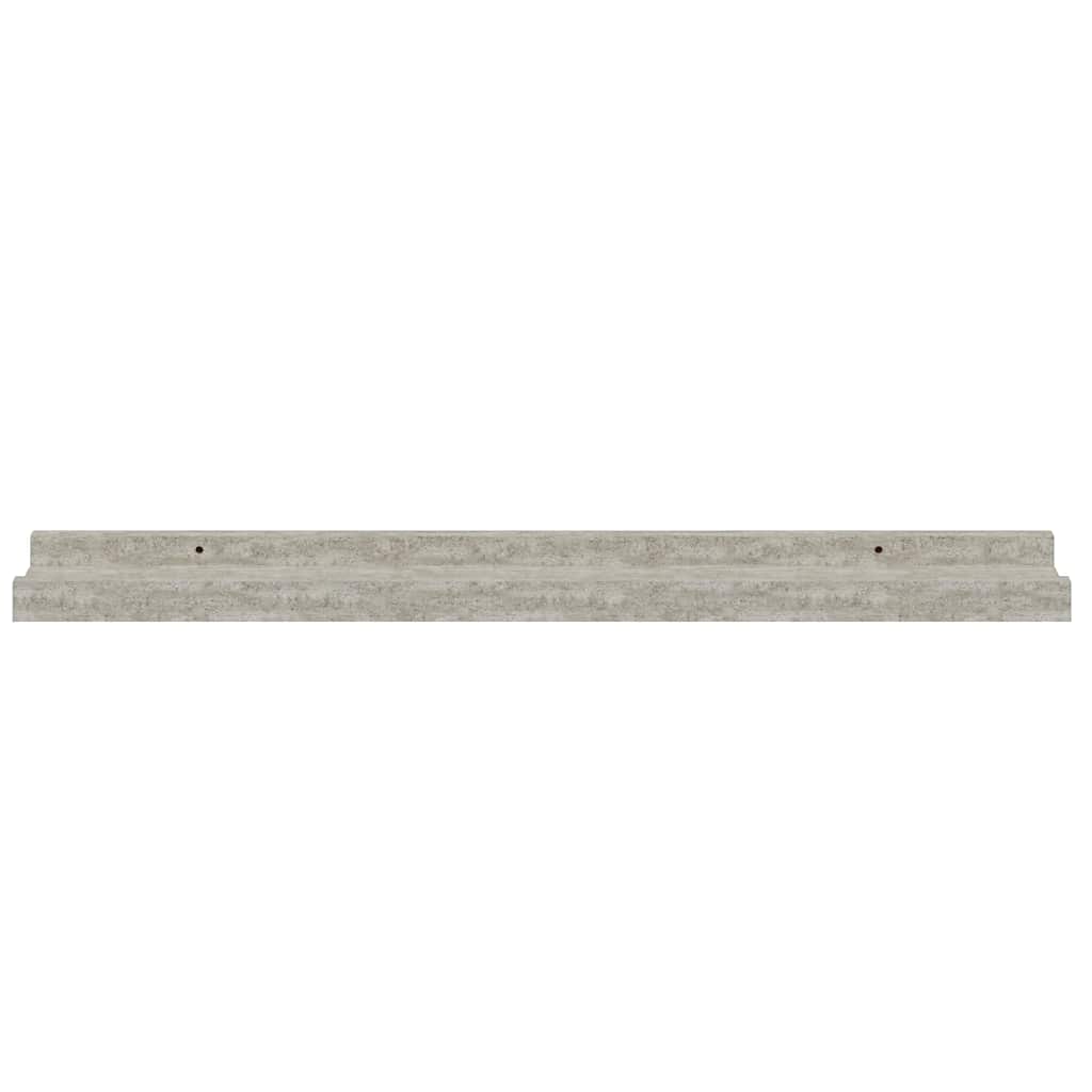 4 db betonszürke fali polc 60 x 9 x 3 cm 6