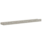 4 db betonszürke fali polc 60 x 9 x 3 cm 8