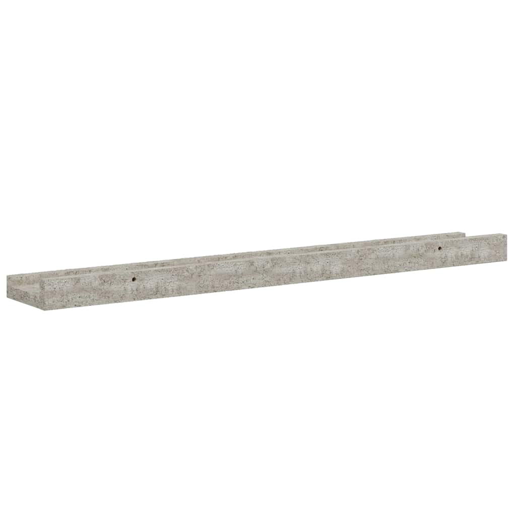 4 db betonszürke fali polc 60 x 9 x 3 cm 8