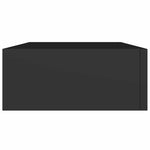 2 db fekete MDF falra szerelhető fiókos polc 40 x 23,5 x 10 cm 8