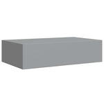 2 db szürke MDF falra szerelhető fiókos polc 40 x 23,5 x 10 cm 6
