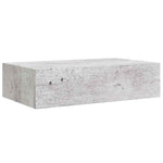 2 db betonszürke MDF falra szerelhető fiókos polc 40x23,5x10 cm 6