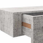 2 db betonszürke MDF falra szerelhető fiókos polc 40x23,5x10 cm 11