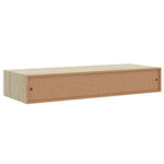 Falra szerelhető fiókos polc tölgyfa és fehér színben 60 x 23,5 x 10 cm MDF 8