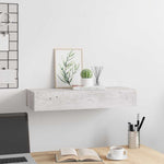 Betonszürke MDF falra szerelhető fiókos polc 60 x 23,5 x 10 cm 3