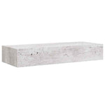 Betonszürke MDF falra szerelhető fiókos polc 60 x 23,5 x 10 cm 5