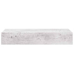 Betonszürke MDF falra szerelhető fiókos polc 60 x 23,5 x 10 cm 6