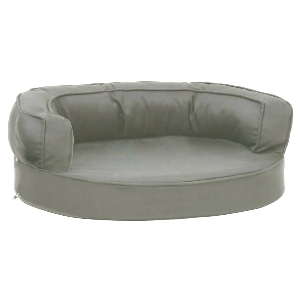 Szürke ergonomikus vászonhatású kutyaágymatrac 60 x 42 cm 2