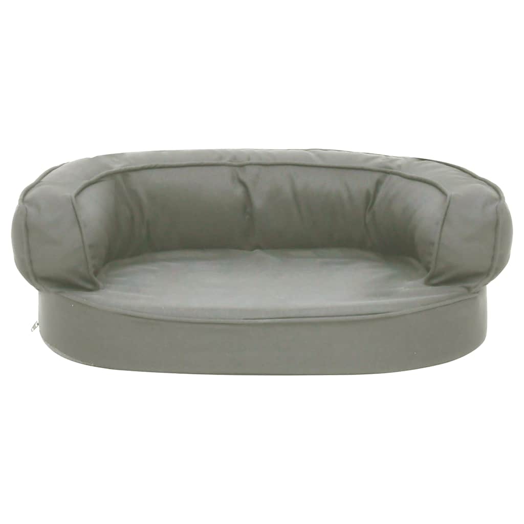 Szürke ergonomikus vászonhatású kutyaágymatrac 60 x 42 cm 3