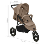 Tópszínű acél babakocsi 12