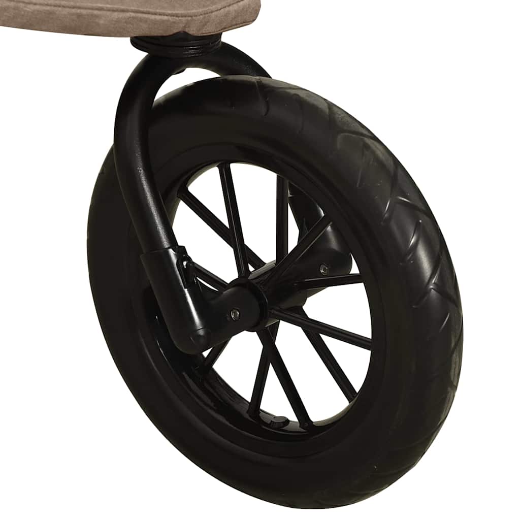 Tópszínű acél babakocsi 8