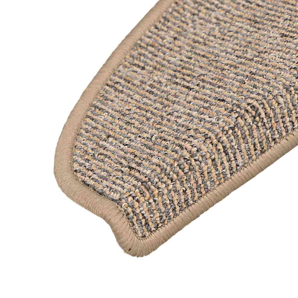 15 db barna, félkör alakú, nagy lépcsőszőnyeg 65 x 21 x 4 cm 6