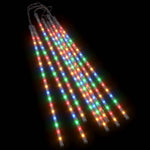 8 db 288 LED-es színes bel-/kültéri meteor fényfüzér 50 cm 2