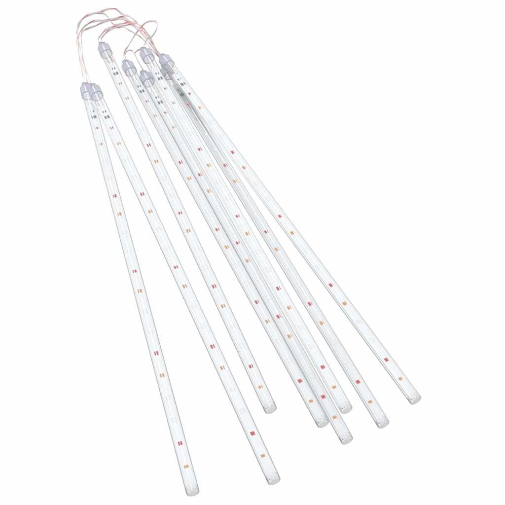 8 db 288 LED-es színes bel-/kültéri meteor fényfüzér 50 cm 3