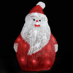 LED-es akril karácsonyi mikulásfigura bel- és és kültérre 28 cm 3