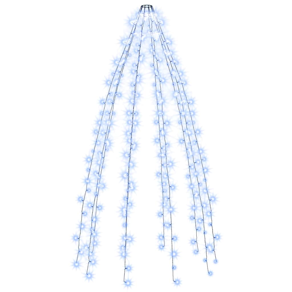 Karácsonyfa-fényfüzér 250 kék LED-del 250 cm 2