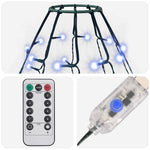 Karácsonyfa-fényfüzér 250 kék LED-del 250 cm 7