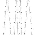 2 db 2x200 LED-es meleg fehér bel-/kültéri napelemes fényfüzér 6