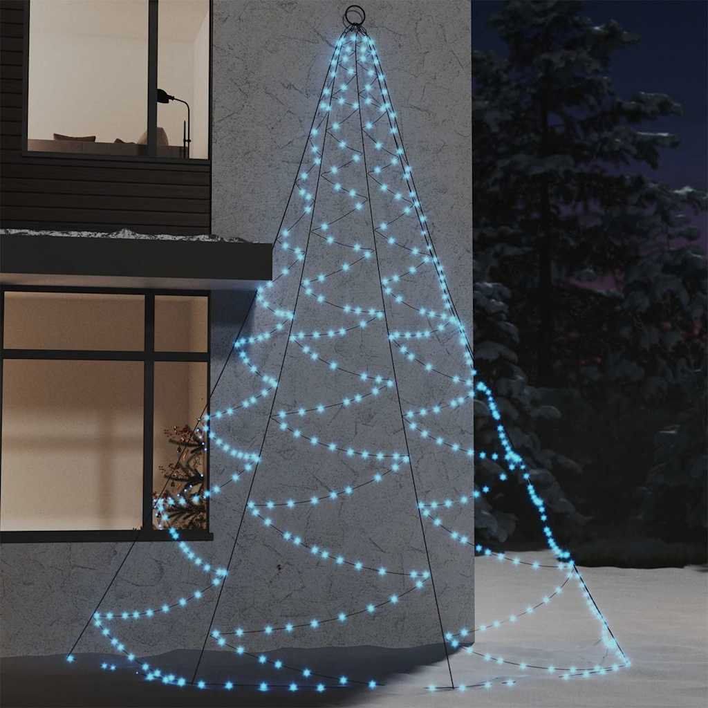 Fémhorgos fali fa 720 hideg fehér LED-del 5 m