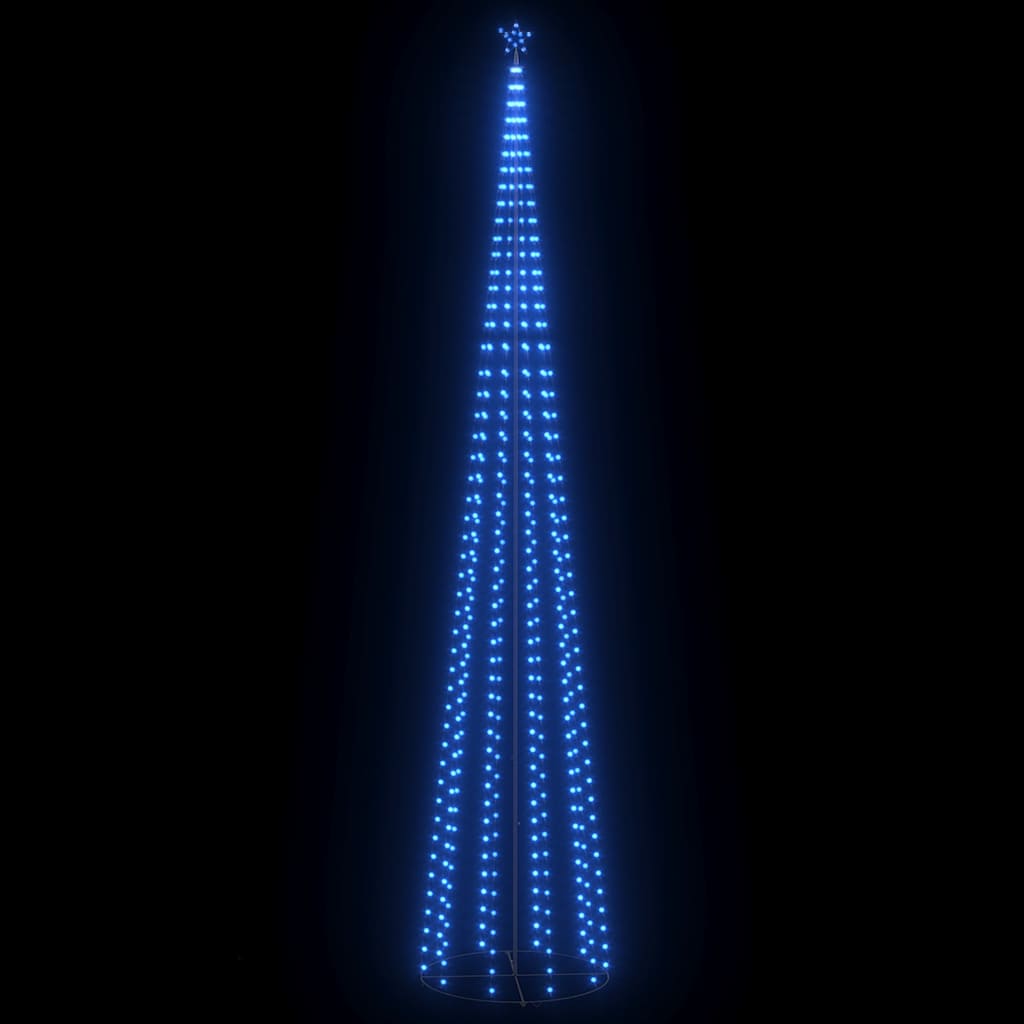 Kúp alakú karácsonyfa 752 kék LED-del 160 x 500 cm 2