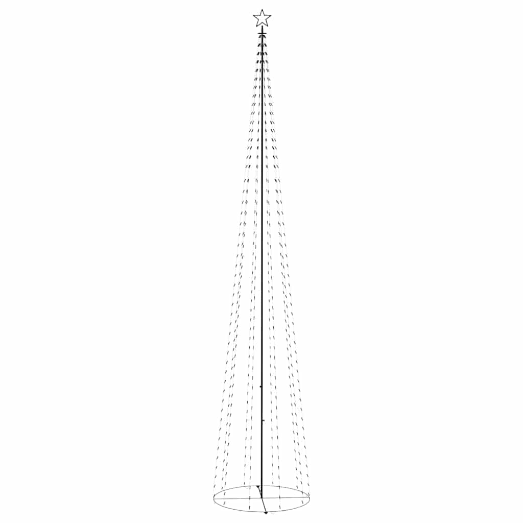 Kúp alakú karácsonyfa 752 kék LED-del 160 x 500 cm 5