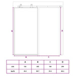 Fekete ESG üveg és alumínium tolóajtó 102 x 205 cm 7