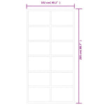 Fekete ESG üveg és alumínium tolóajtó 102 x 205 cm 7